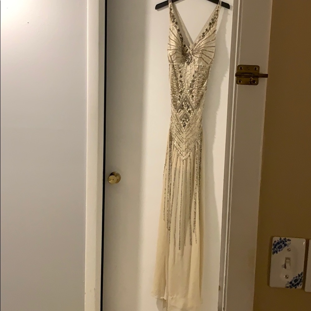 Sue Wong 1920s style maxi dress